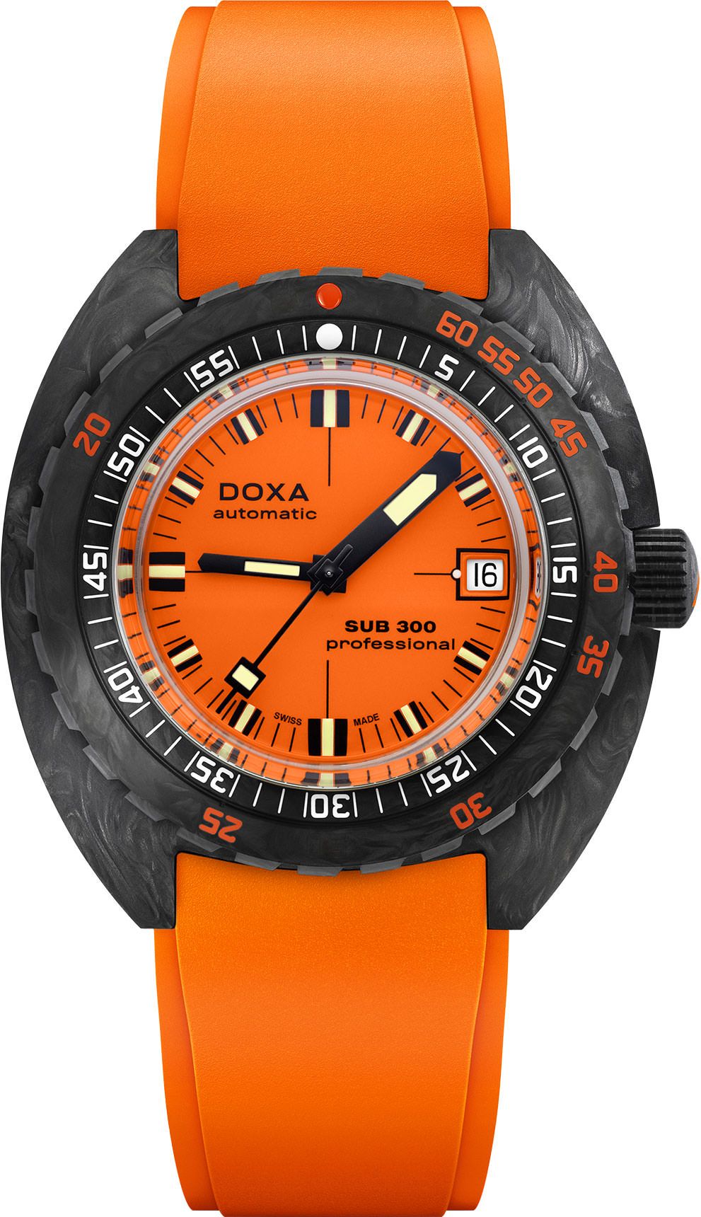 Doxa SUB 300 Carbon Professional Orange Dial 42.5 mm Automatic Watch For Men - 1