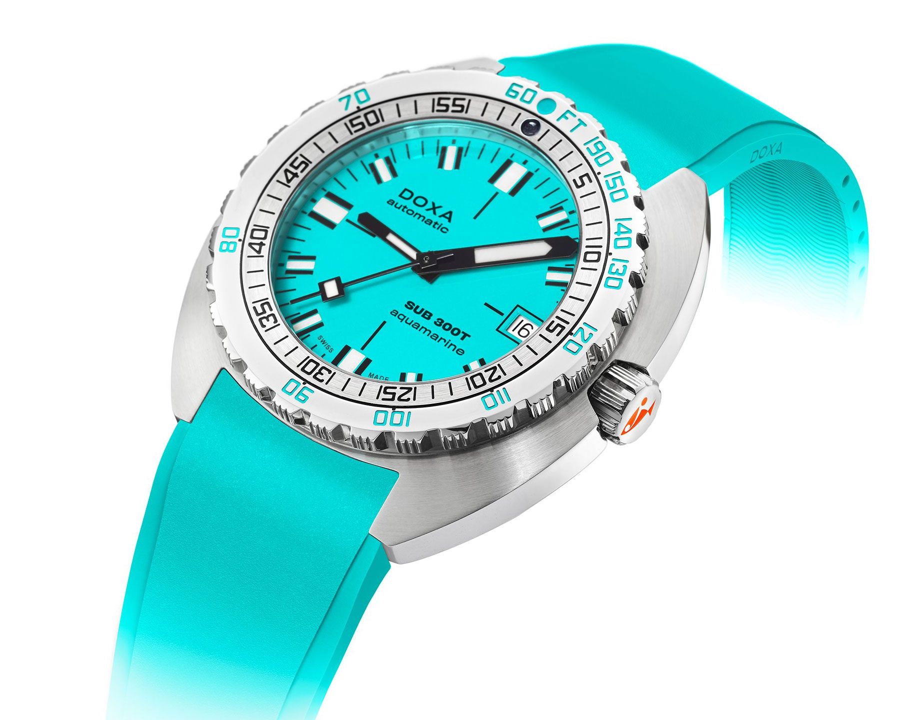 Doxa SUB 300T Aquamarine Turquoise Dial 42.5 mm Automatic Watch For Men - 3