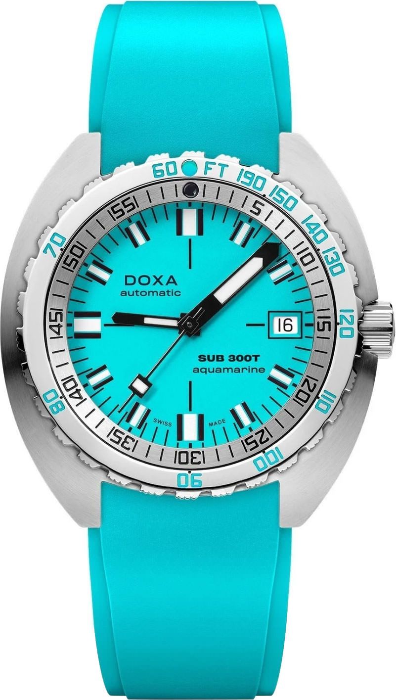 Doxa SUB 300T Aquamarine Turquoise Dial 42.5 mm Automatic Watch For Men - 1