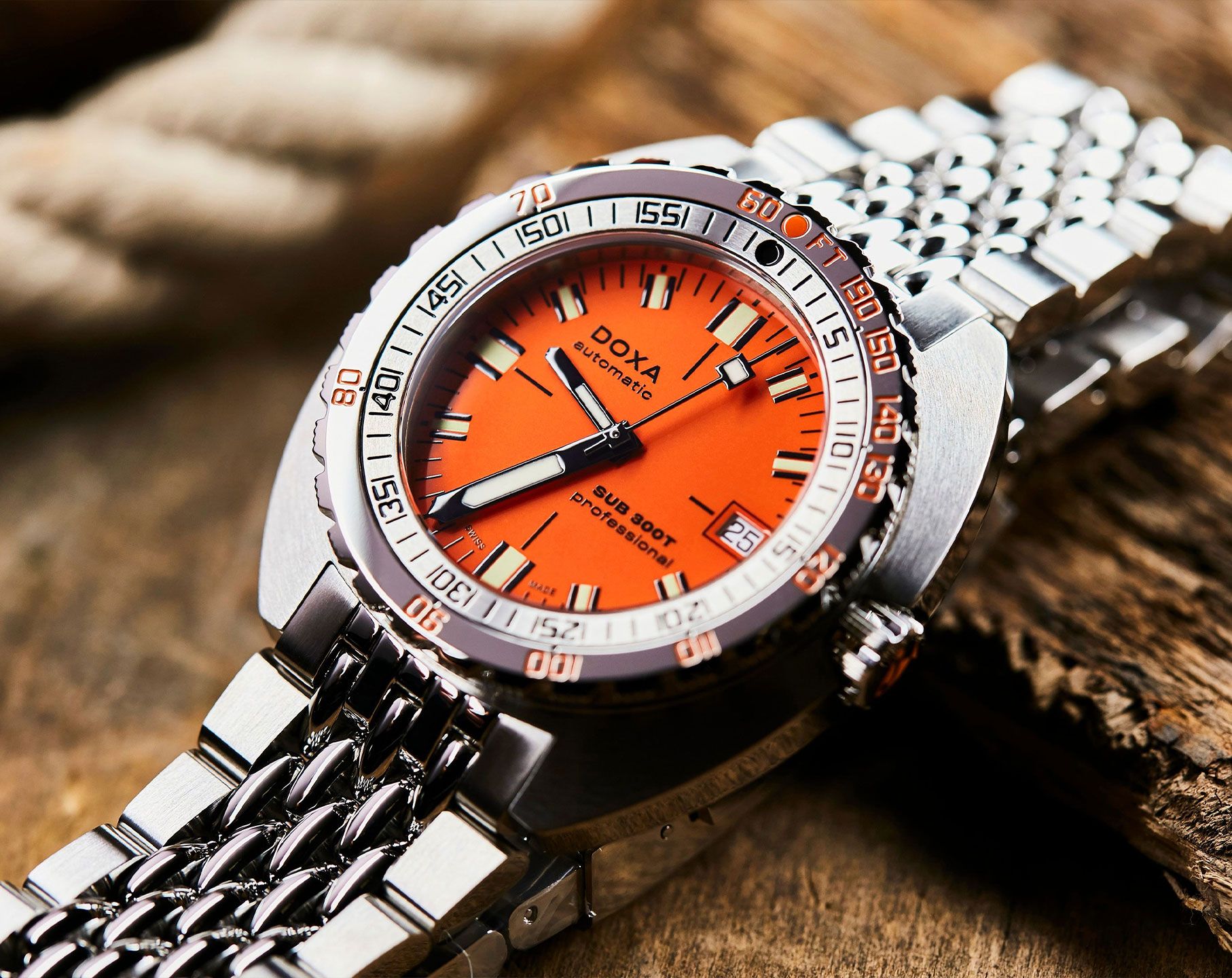 Doxa SUB 300T Professional Orange Dial 42.5 mm Automatic Watch For Men - 8