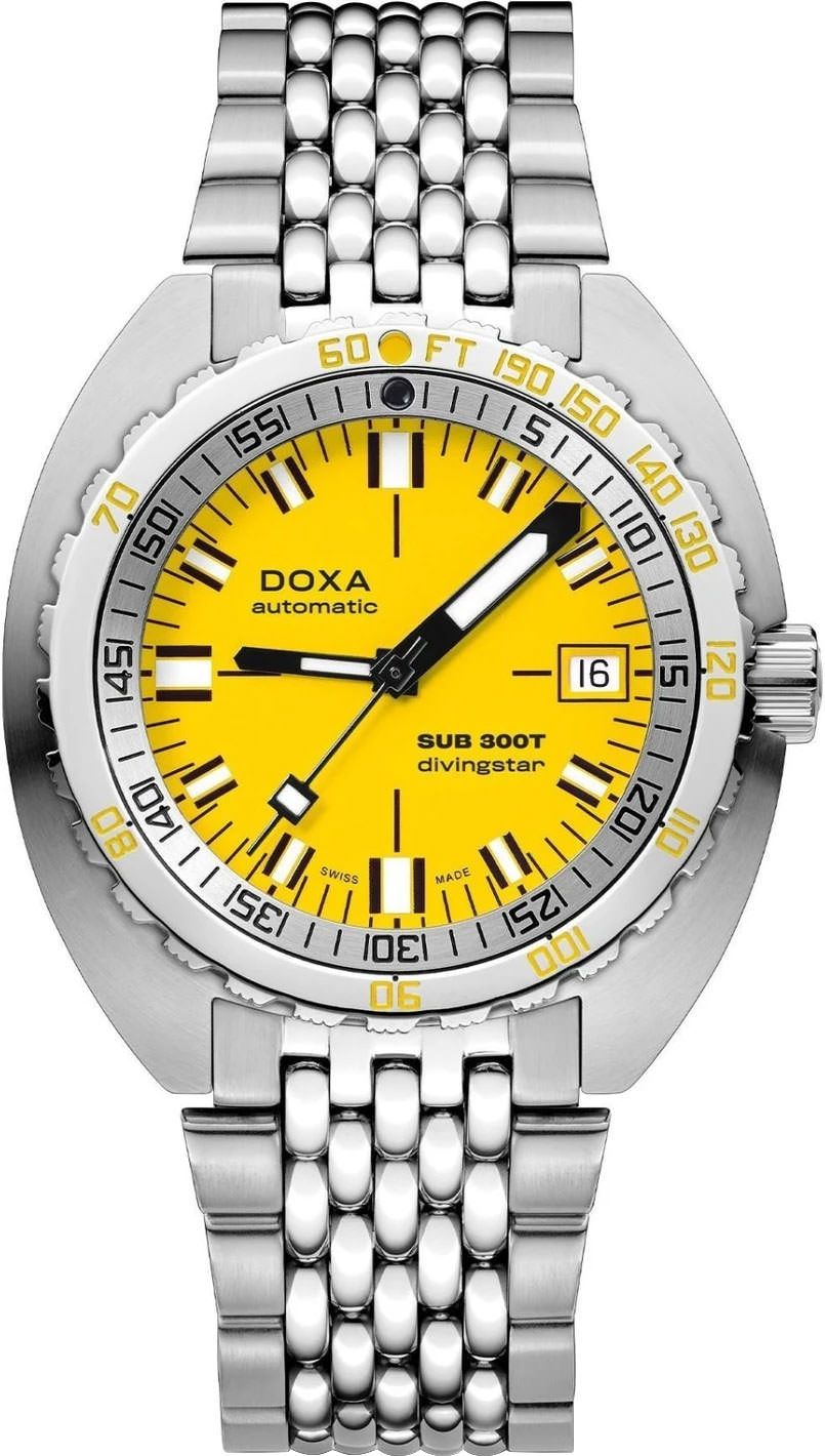 Doxa SUB 300T Divingstar Yellow Dial 42.5 mm Automatic Watch For Men - 1