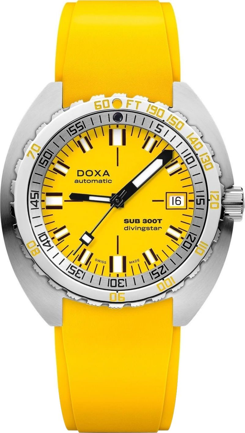 Doxa SUB 300T Divingstar Yellow Dial 42.5 mm Automatic Watch For Men - 1