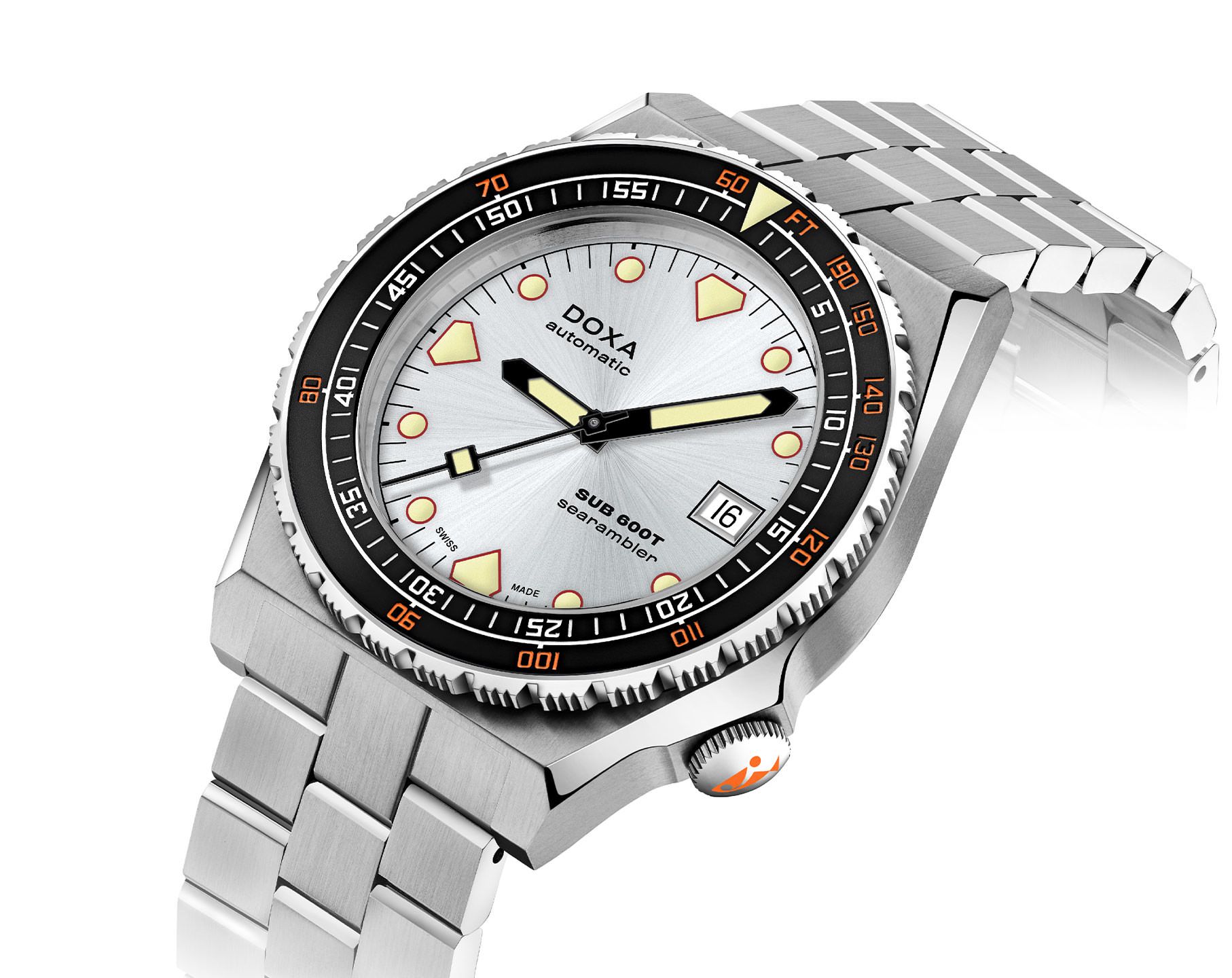 Doxa SUB 600T Searambler Silver Dial 40 mm Automatic Watch For Men - 2