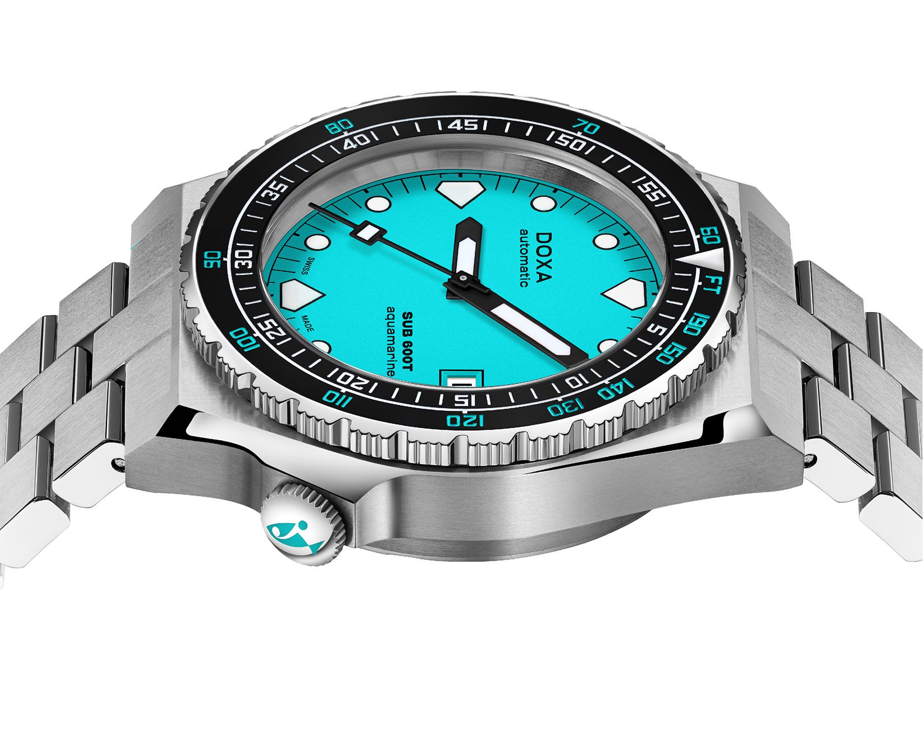 Doxa SUB 600T Aquamarine Turquoise Dial 40 mm Automatic Watch For Men - 3