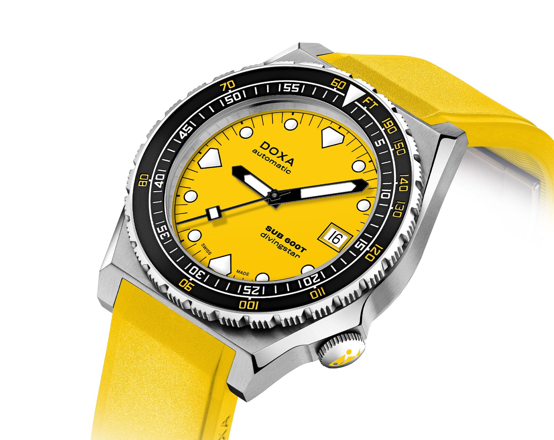 Doxa SUB 600T Divingstar Yellow Dial 40 mm Automatic Watch For Men - 2