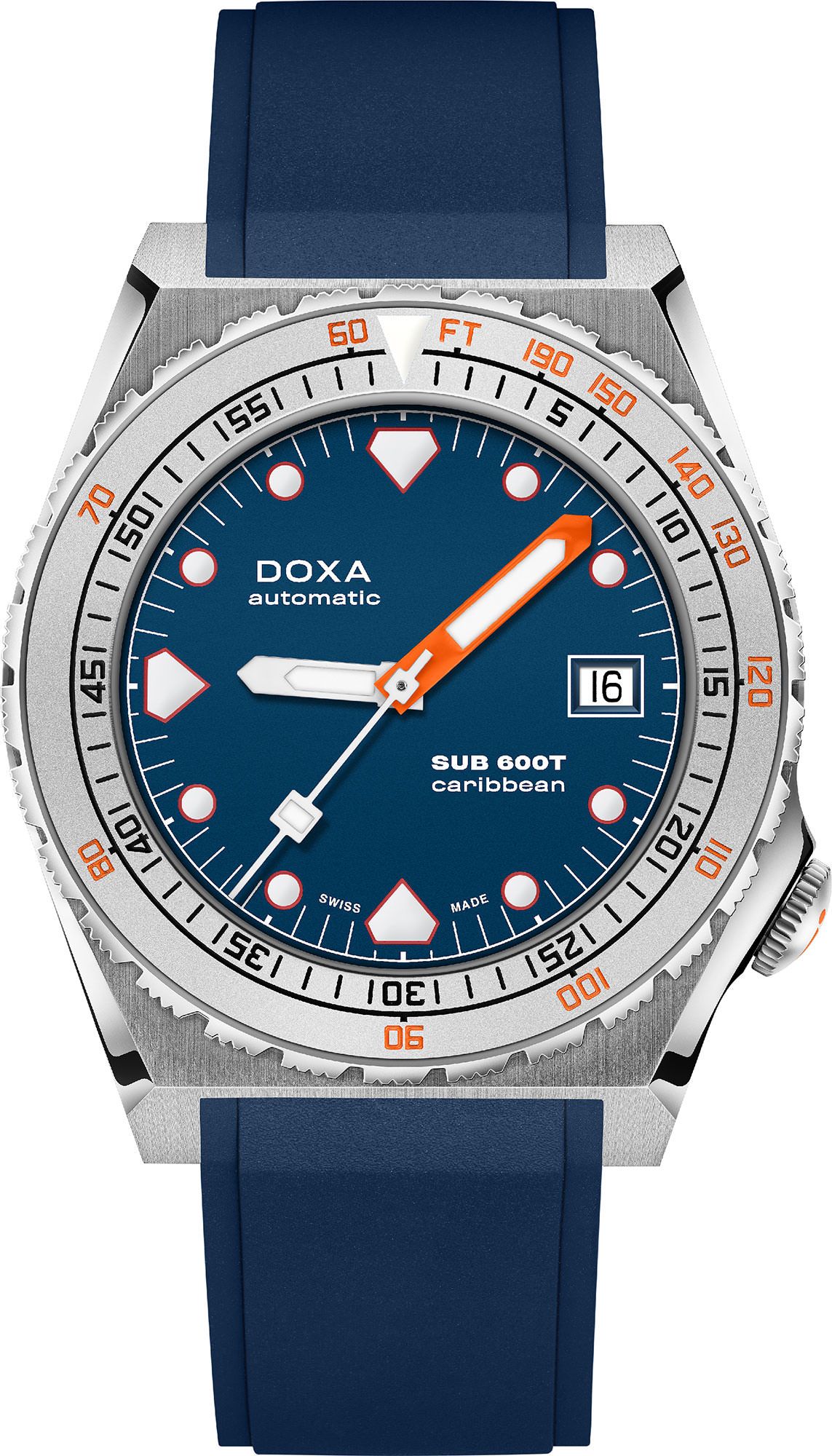 Doxa SUB 600T Caribbean Blue Dial 40 mm Automatic Watch For Men - 1