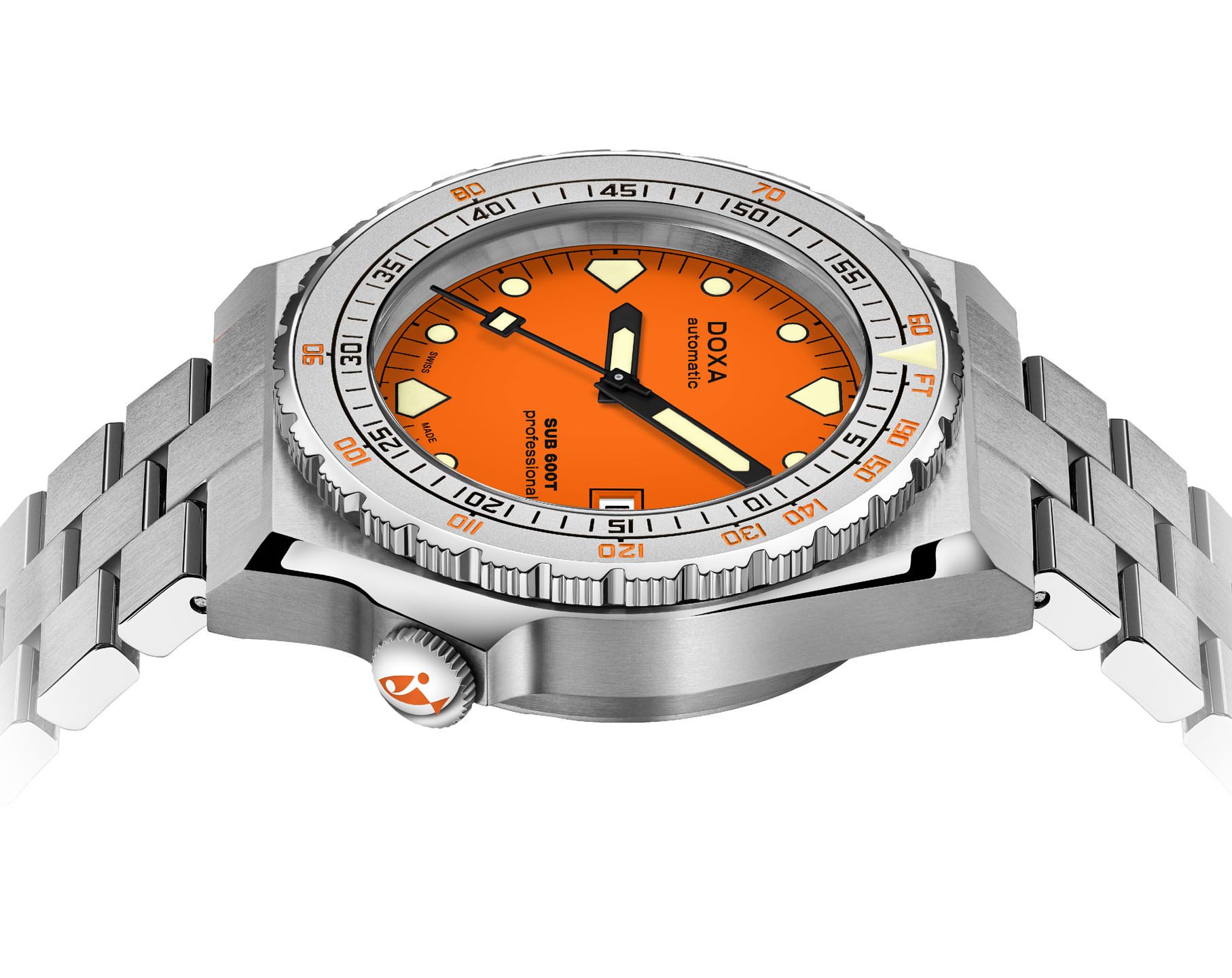 Doxa SUB 600T Professional Orange Dial 40 mm Automatic Watch For Men - 3