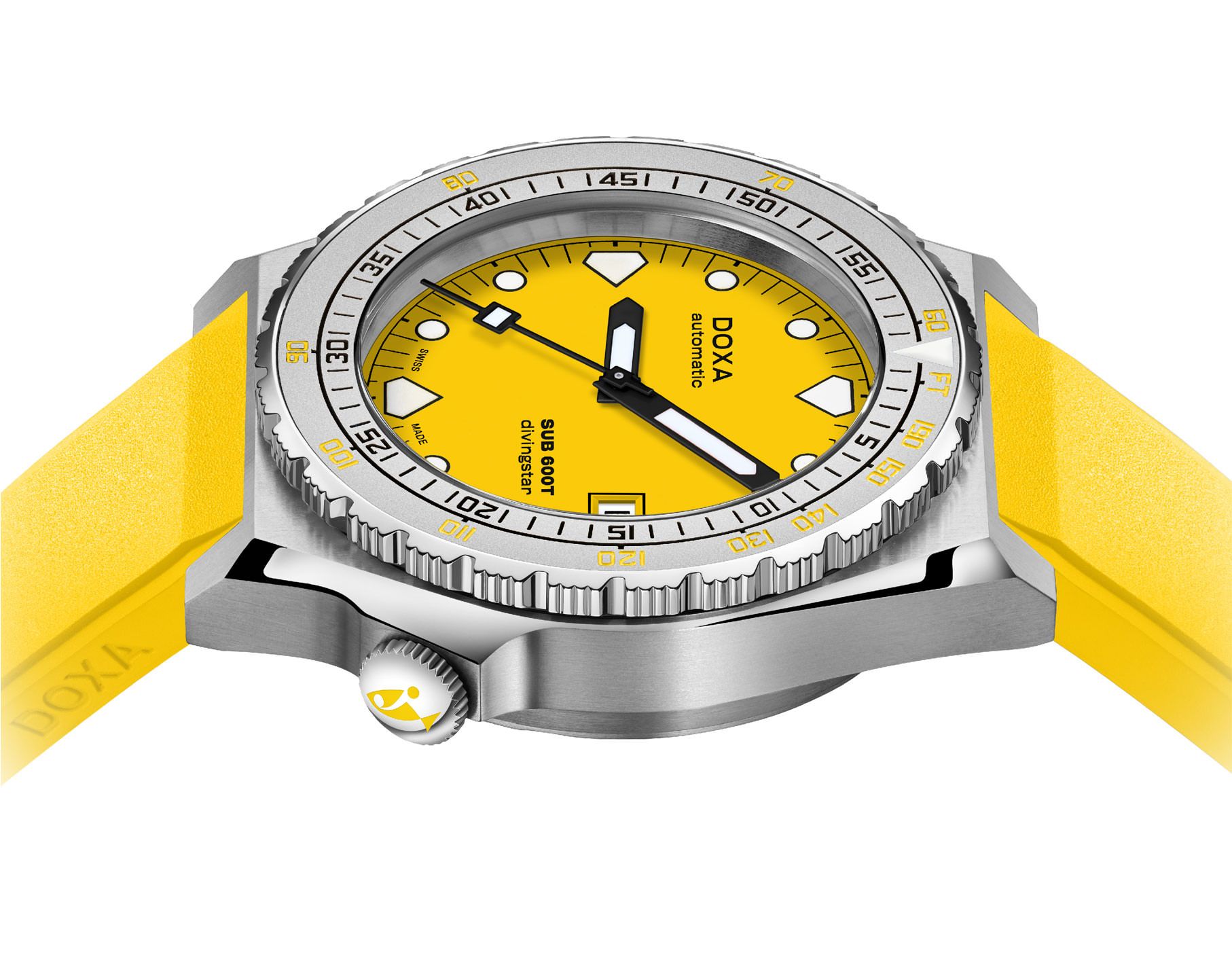 Doxa SUB 600T Divingstar Yellow Dial 40 mm Automatic Watch For Men - 3