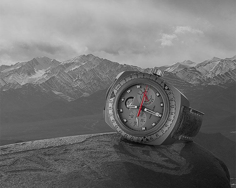 Favre Leuba Raider Bivouac 9000  Grey Dial 48 mm Manual Winding Watch For Men - 7