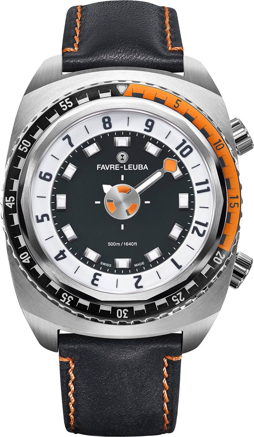 Favre Leuba Raider Harpoon  Black Dial 46 mm Automatic Watch For Men - 1