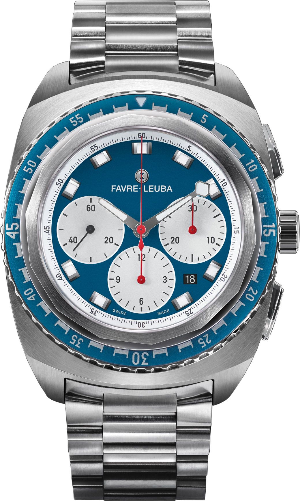 Favre Leuba Raider Sea Sky  Blue Dial 44 mm Automatic Watch For Men - 1