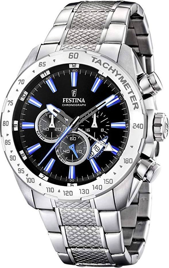 Festina Chrono Sport  Black Dial 44.5 mm Quartz Watch For Men - 1