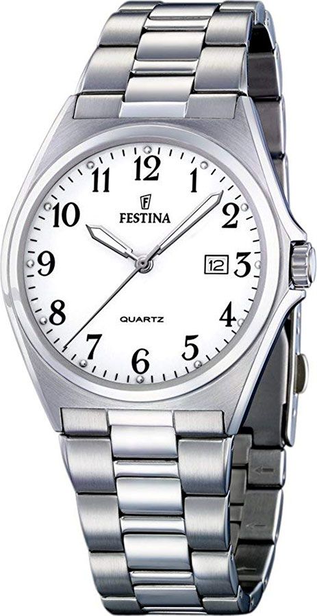 Festina Classics  White Dial 40 mm Quartz Watch For Men - 1