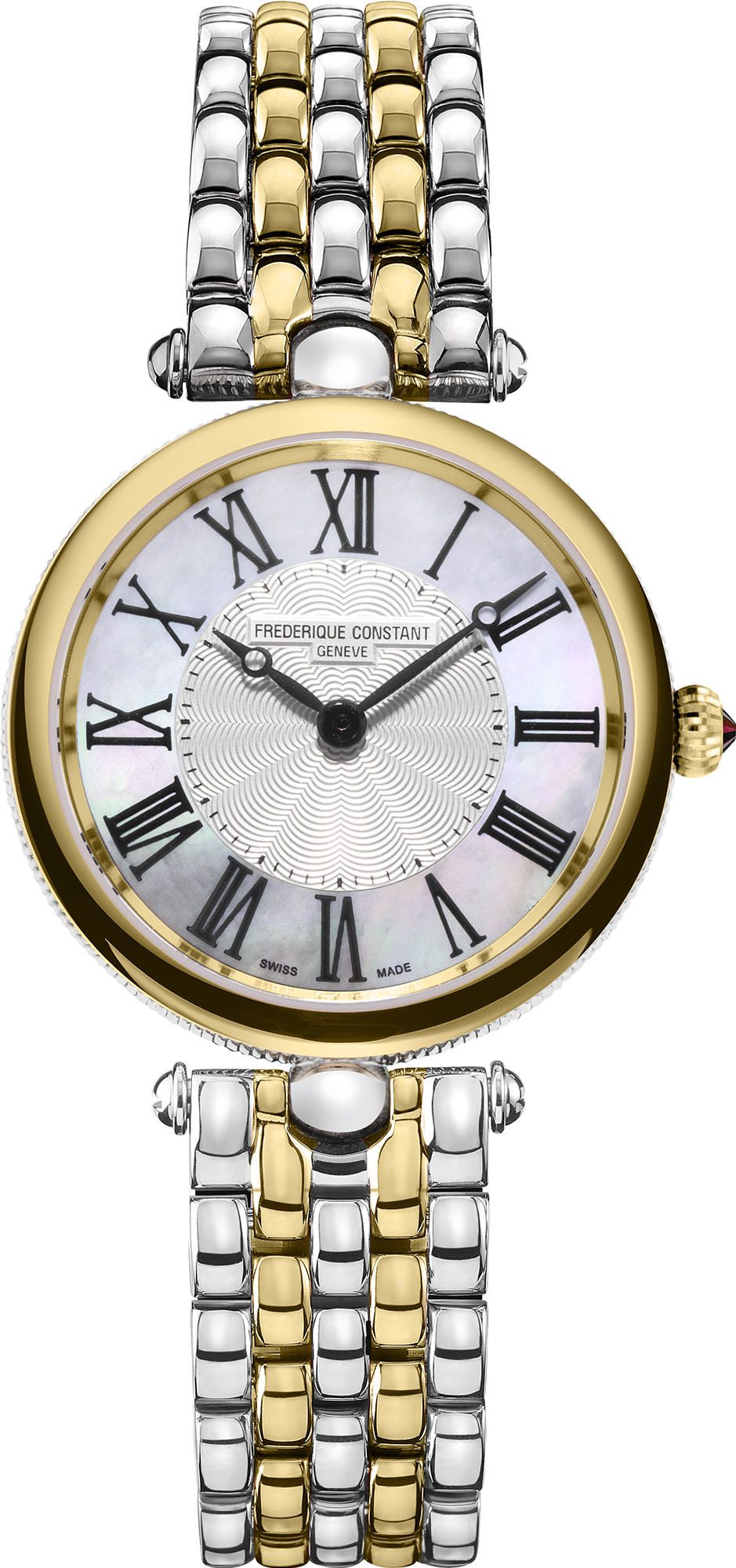 Frederique Constant Classics Art Deco Round MOP Dial 30 mm Quartz Watch For Women - 1