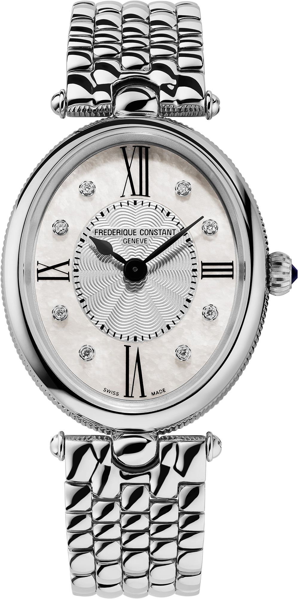 Frederique Constant Classics Art Déco Oval MOP Dial 25 mm Quartz Watch For Women - 1