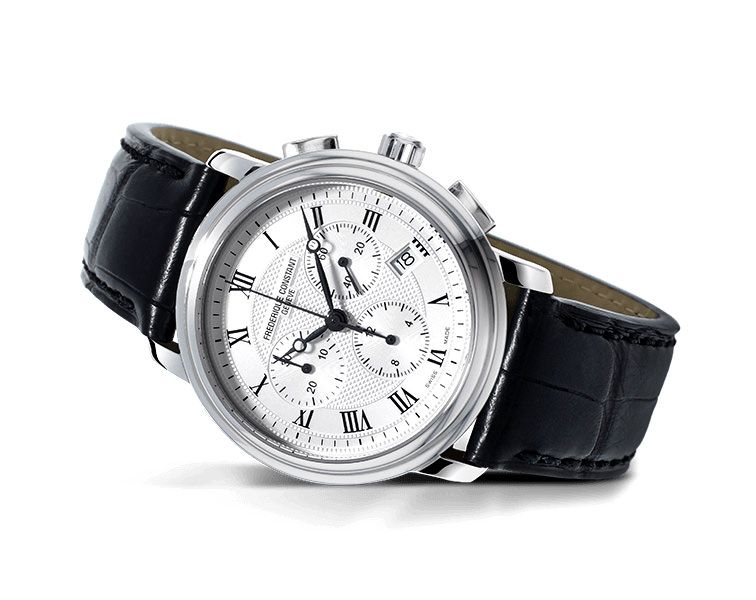 Frederique Constant Classics Quartz Chronograph Silver Dial 40 mm Quartz Watch For Men - 5