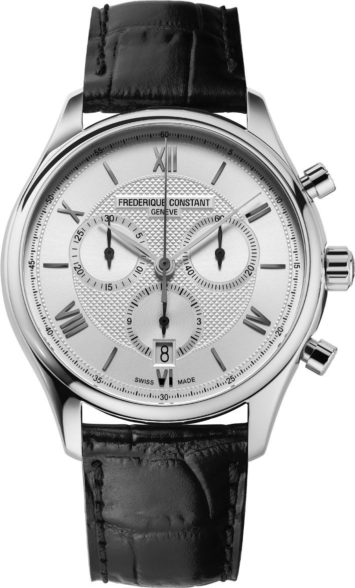 Frederique Constant Classics Quartz Chronograph Silver Dial 40 mm Quartz Watch For Men - 1