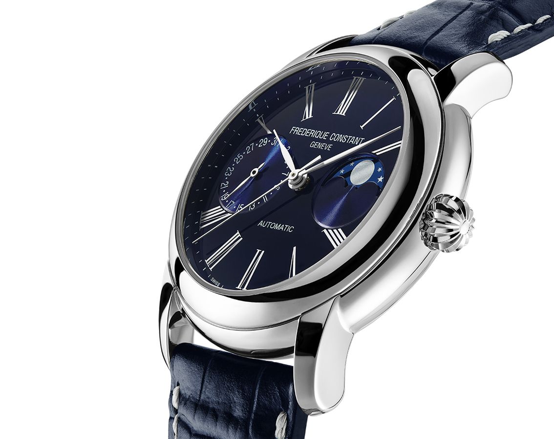 Frederique Constant Manufacture Classic MoonPhase Blue Dial 42 mm Automatic Watch For Men - 4