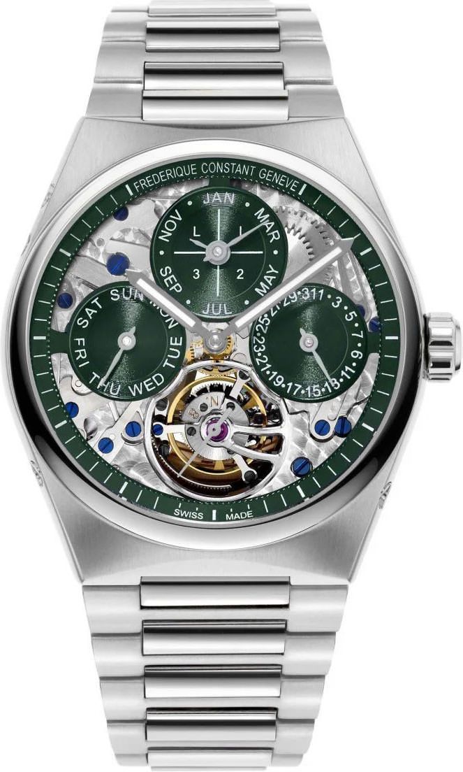 Frederique Constant Highlife Highlife Perpetual Calendar Manufacture Green Dial 41 mm Automatic Watch For Men - 1