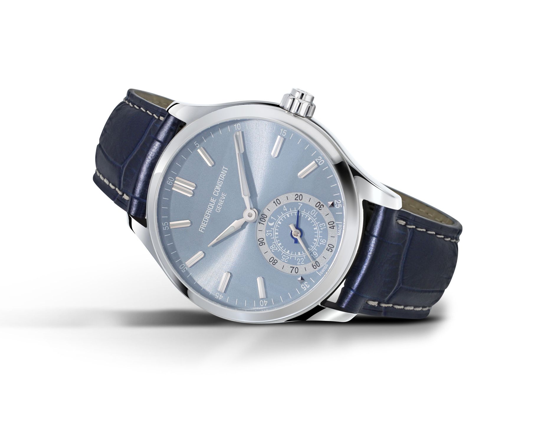 Frederique Constant Smartwatch Gents Classics Blue Dial 42 mm Quartz Watch For Men - 4