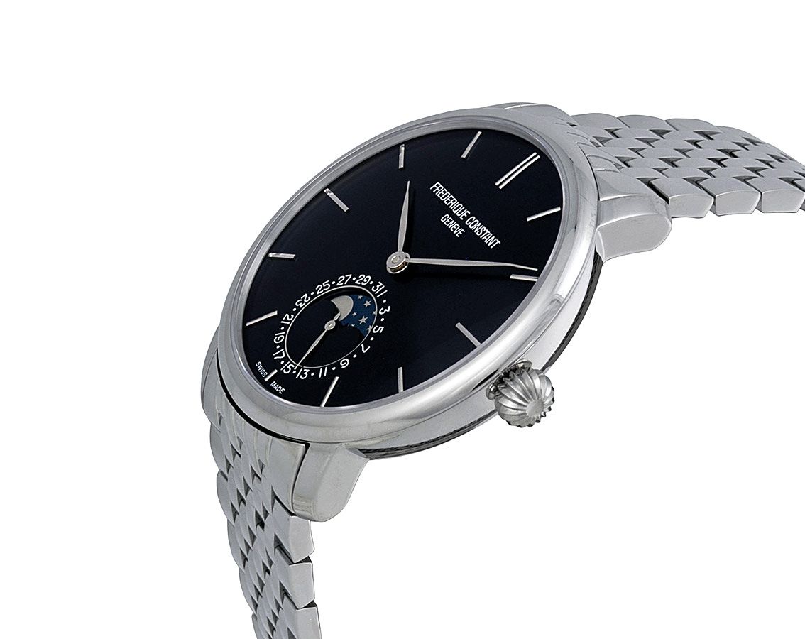 Frederique Constant Manufacture Slimline MoonPhase Gents Blue Dial 42 mm Automatic Watch For Men - 6