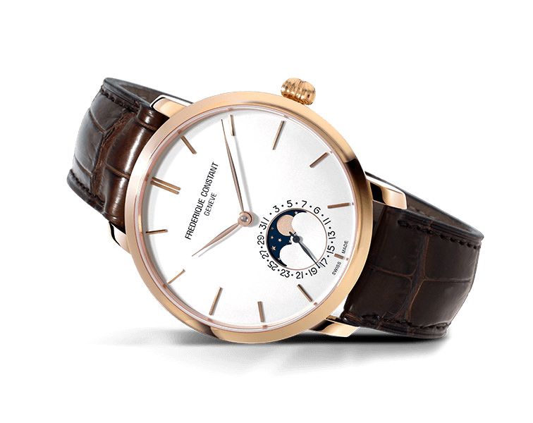 Frederique Constant Manufacture Slimline MoonPhase Gents Silver Dial 42 mm Automatic Watch For Men - 4