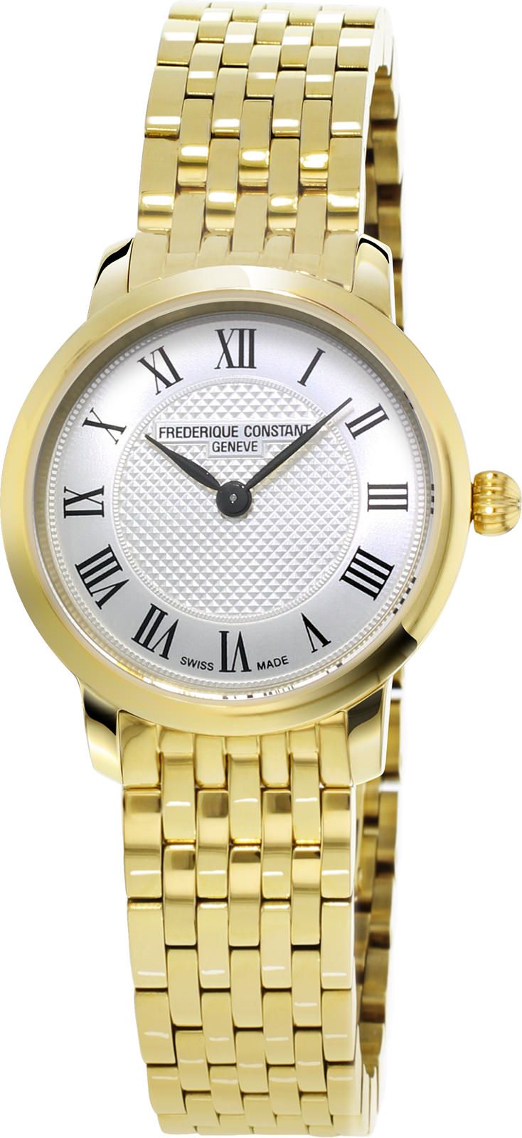 Frederique Constant Slimline Ladies Silver Dial 25 mm Quartz Watch For Women - 1