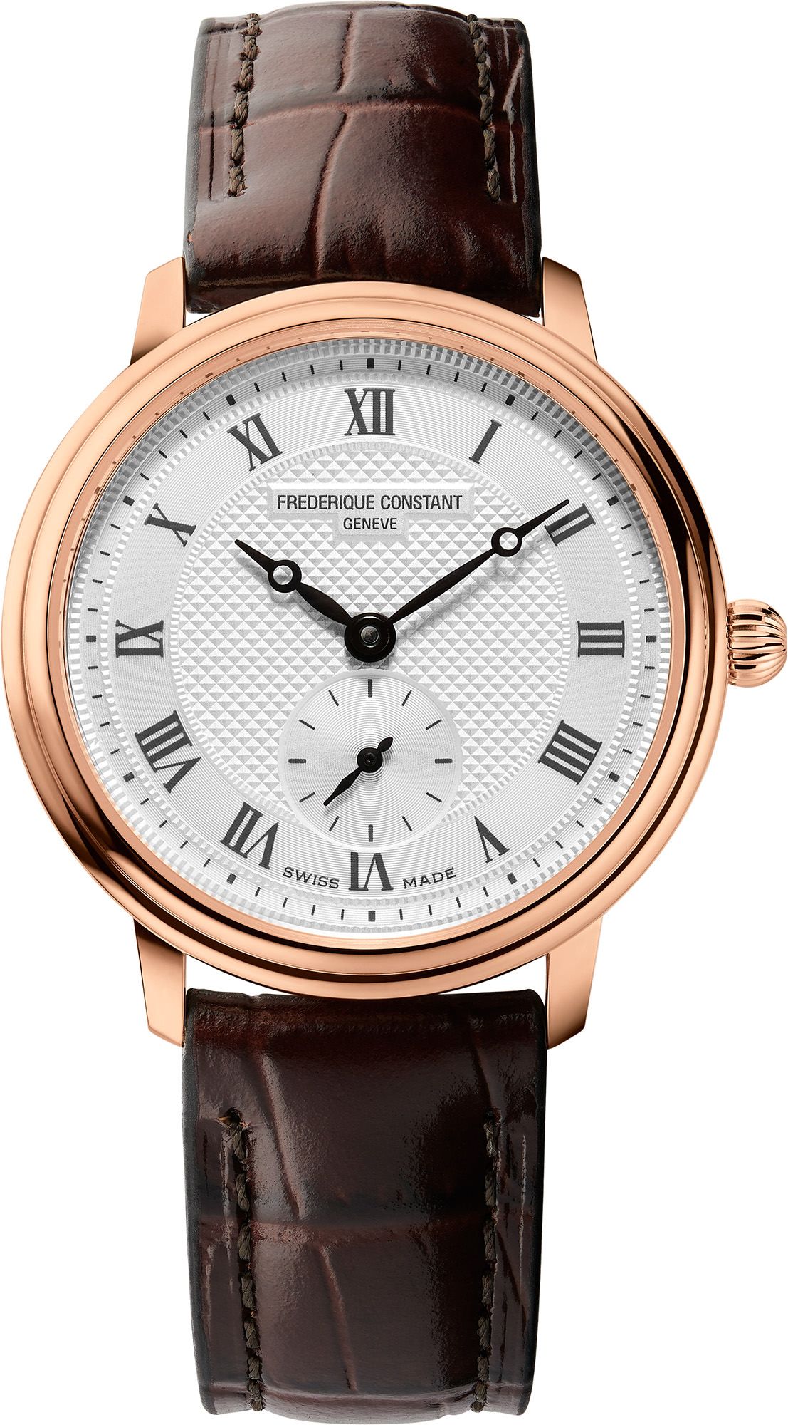 Frederique Constant Slimline Ladies Small Seconds Silver Dial 29 mm Quartz Watch For Women - 1