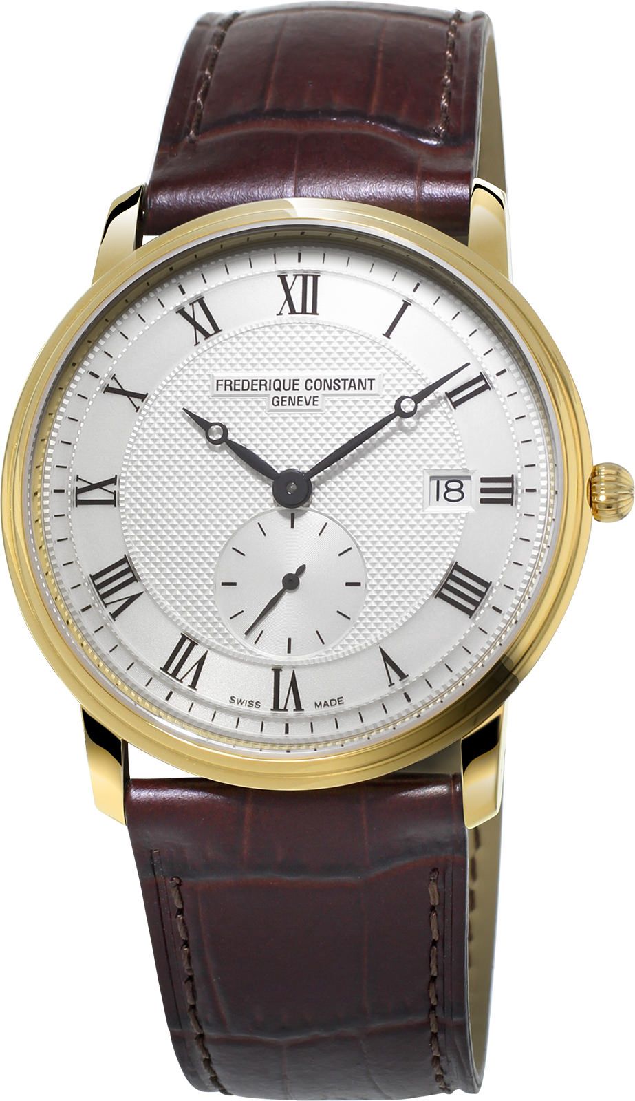 Frederique Constant Slimline Gents Silver Dial 39 mm Quartz Watch For Men - 1