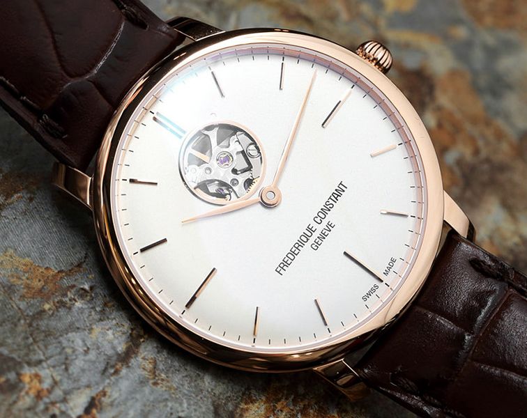 Frederique Constant Slimline Heart Beat Automatic Silver Dial 40 mm Automatic Watch For Men - 9