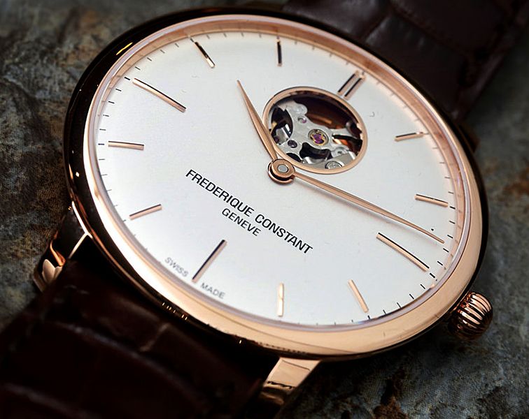 Frederique Constant Slimline Heart Beat Automatic Silver Dial 40 mm Automatic Watch For Men - 8