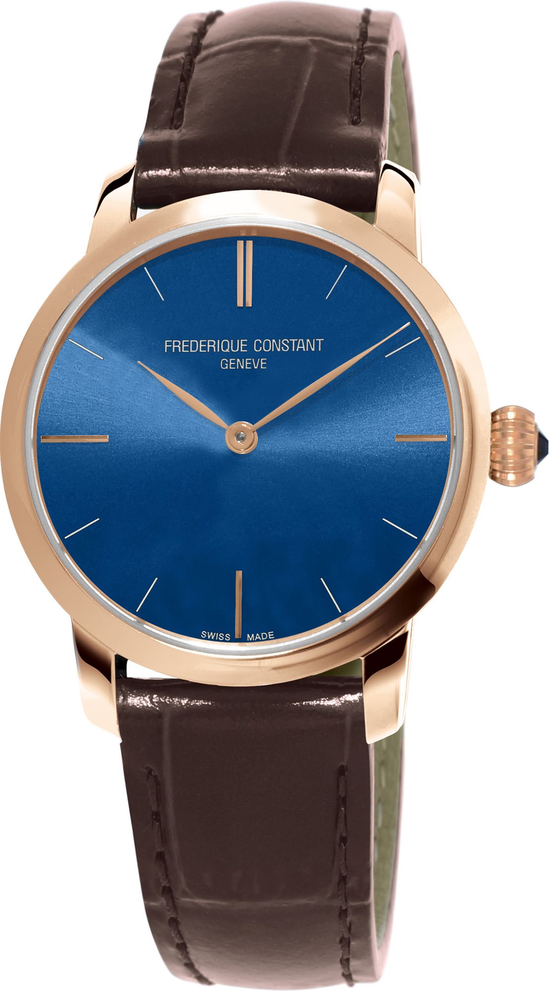 Frederique Constant Slimline Ladies Blue Dial 29 mm Quartz Watch For Women - 1