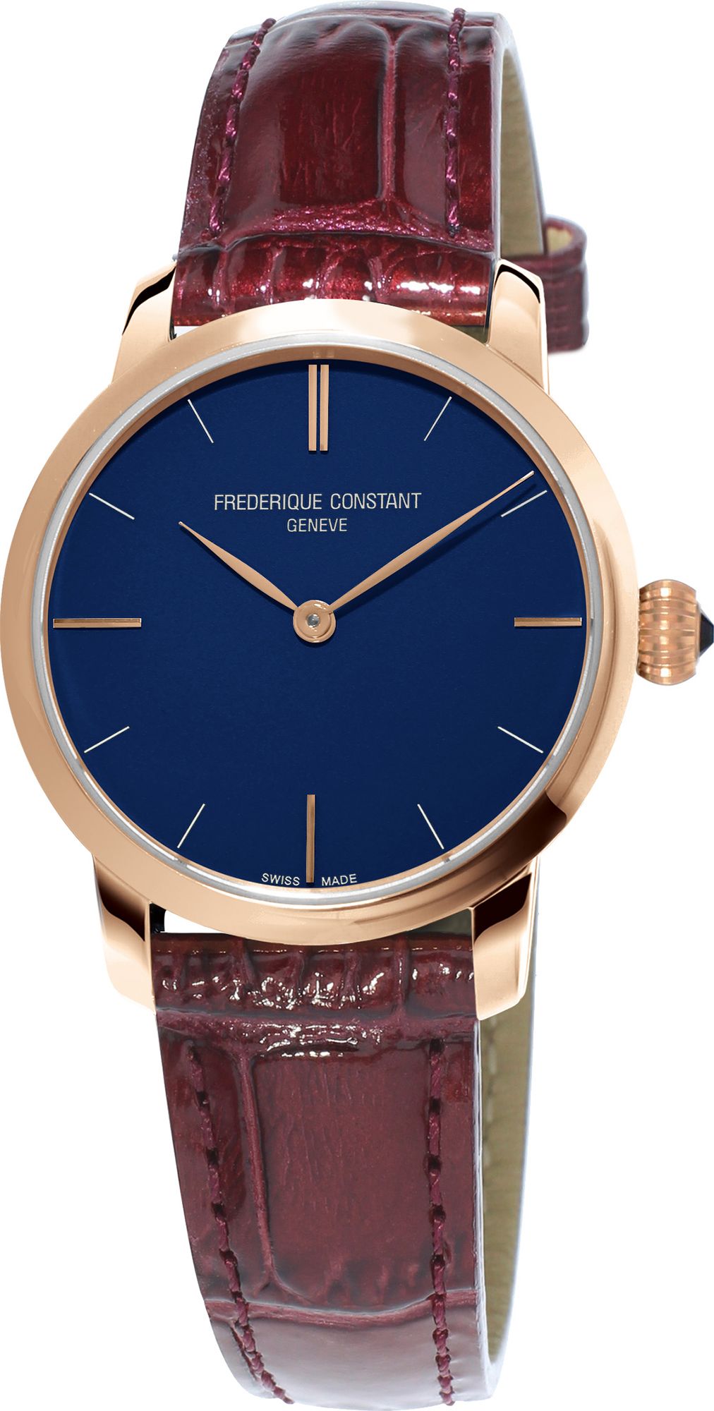 Frederique Constant Slimline Ladies Blue Dial 29 mm Quartz Watch For Women - 1