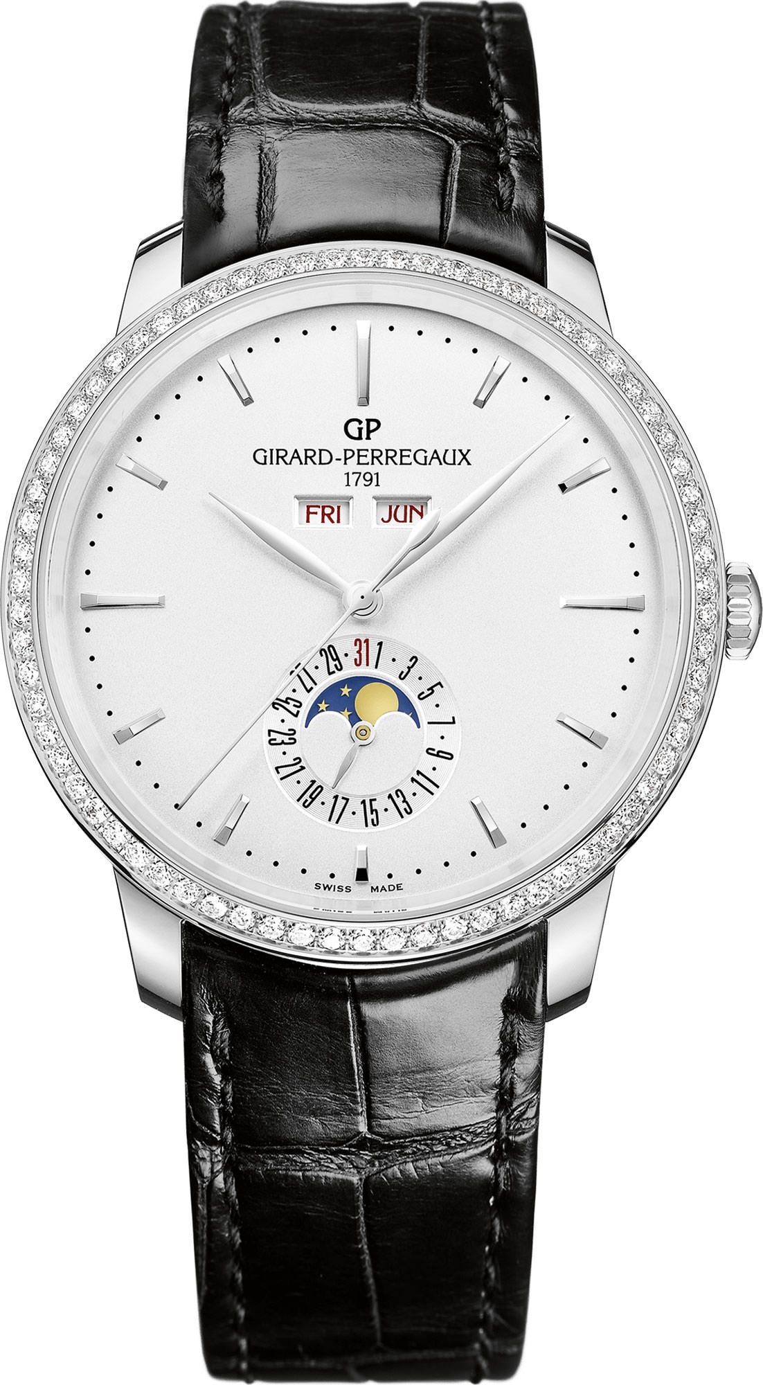 Girard-Perregaux 1966 Full Calendar Silver Dial 40 mm Automatic Watch For Men - 1