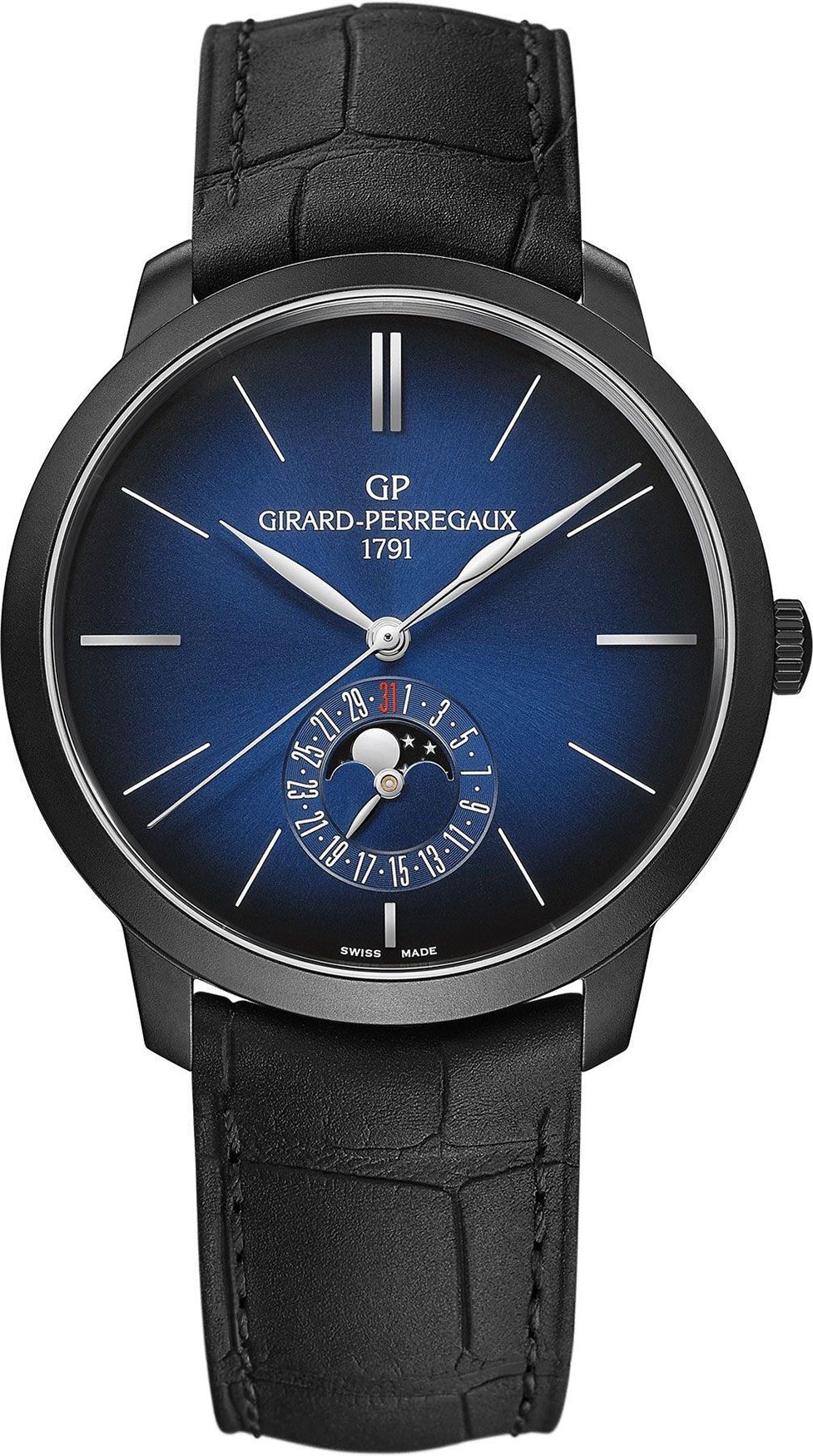 Girard-Perregaux 1966 Moon Phases Blue Dial 40 mm Automatic Watch For Men - 1