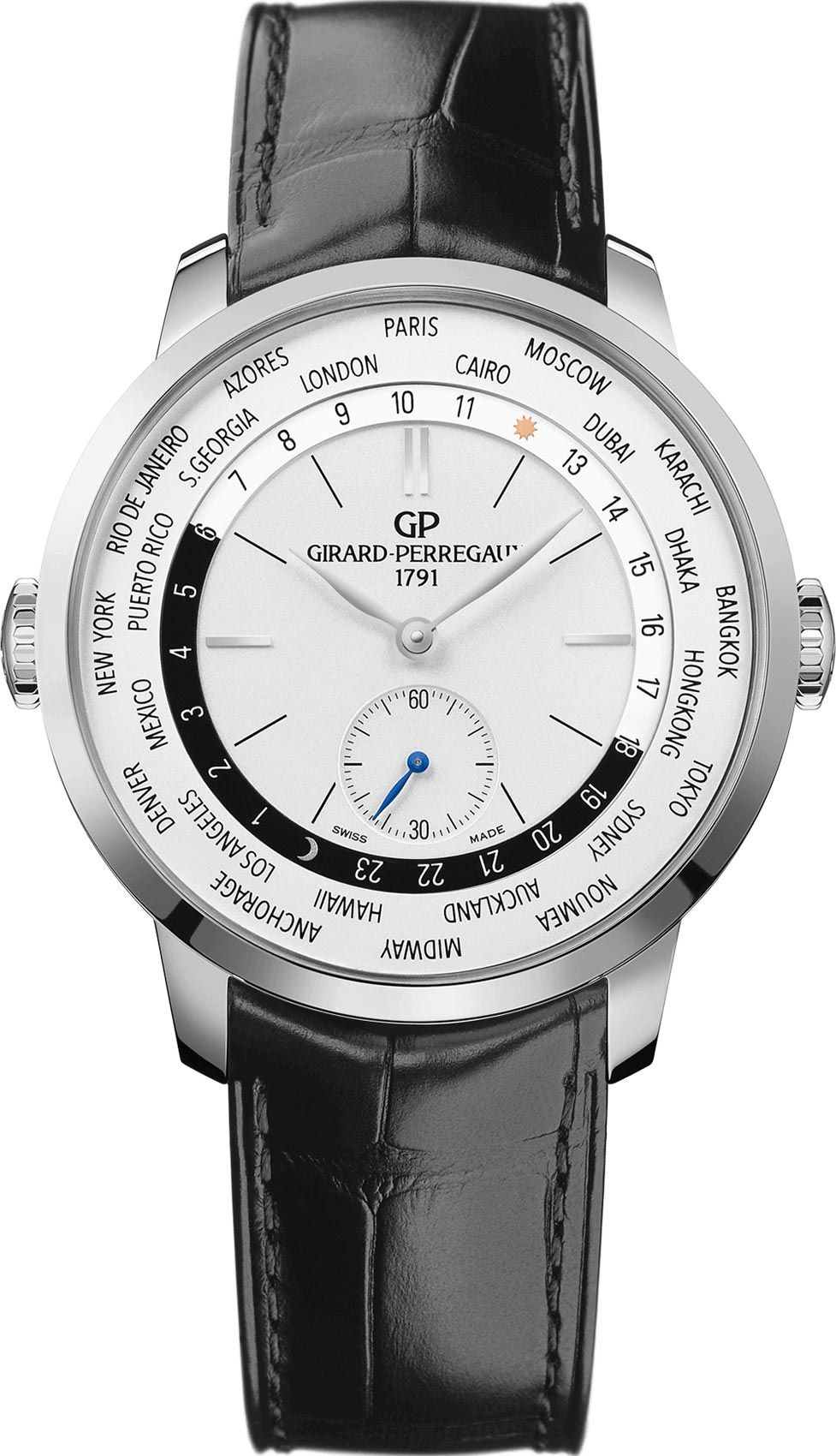 Girard-Perregaux 1966 WW.TC Silver Dial 40 mm Automatic Watch For Men - 1