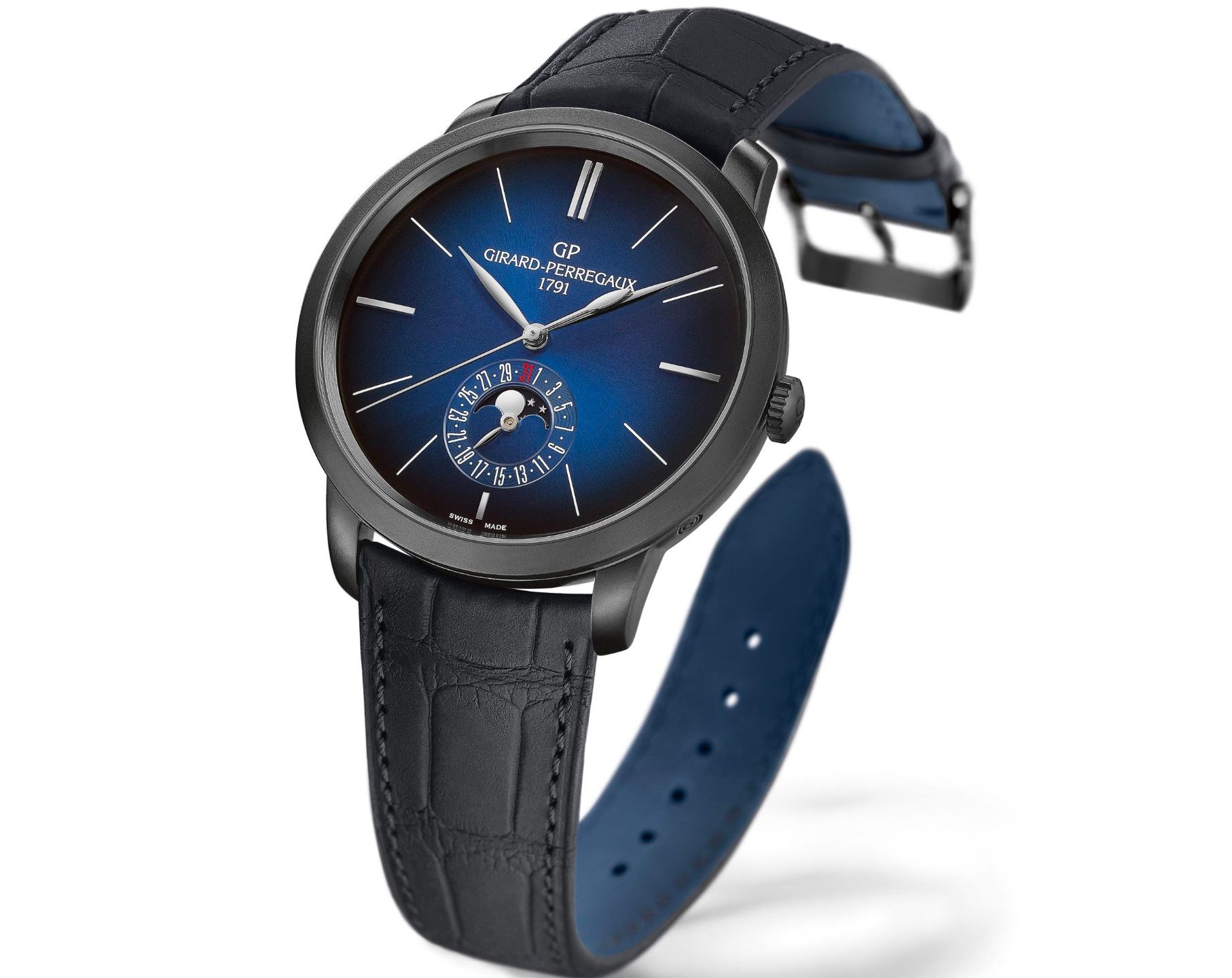 Girard-Perregaux 1966 Moon Phases Blue Dial 40 mm Automatic Watch For Men - 7