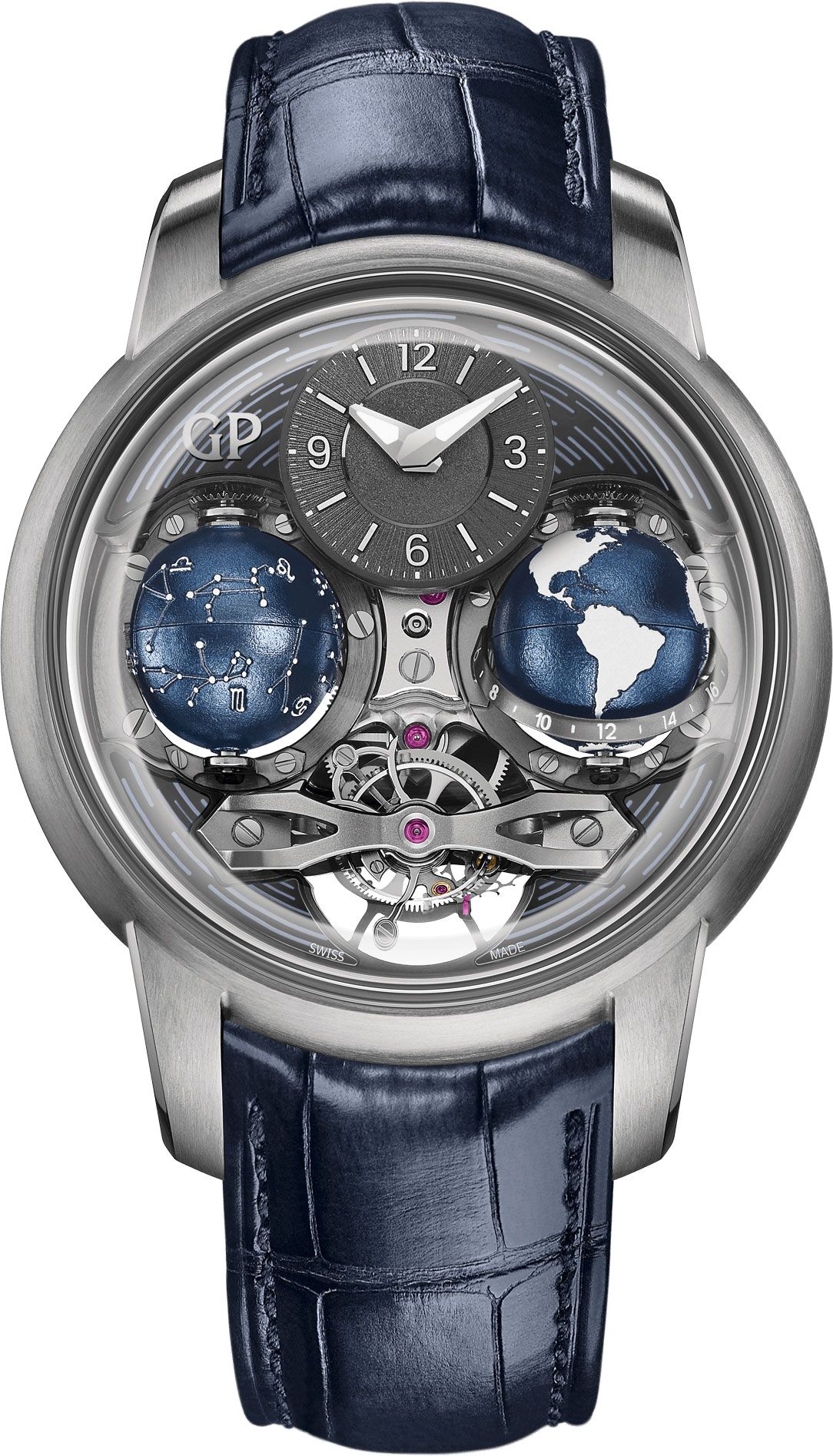 Girard-Perregaux Bridges Tourbillon Skeleton Dial 47 mm Manual Winding Watch For Men - 1