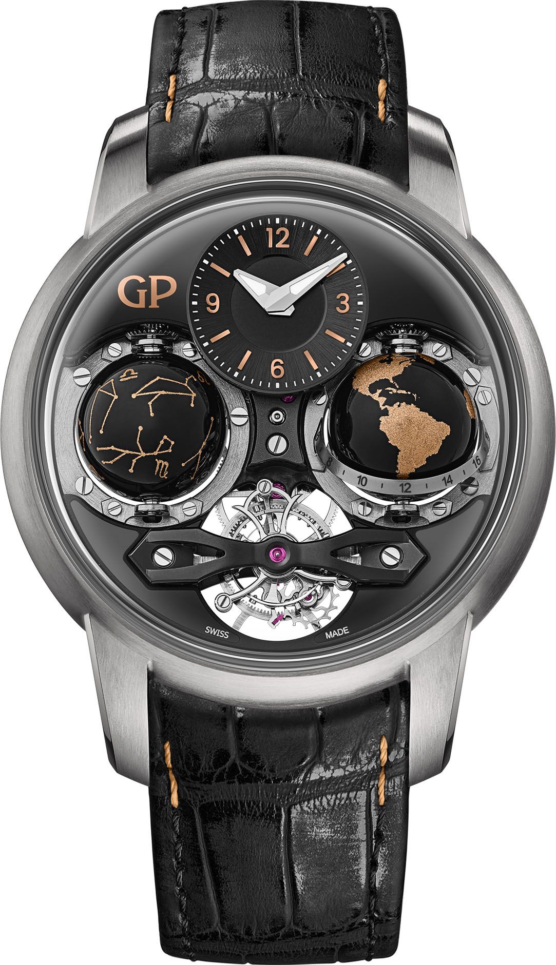 Girard-Perregaux Bridges Tourbillon Skeleton Dial 47 mm Manual Winding Watch For Men - 1