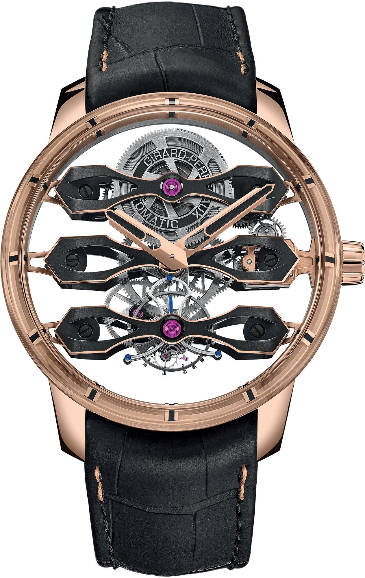 Girard-Perregaux Bridges Tourbillon Skeleton Dial 44 mm Automatic Watch For Men - 1