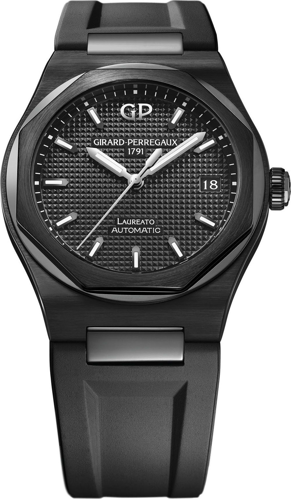 Girard-Perregaux Laureato Classic Laureato Black Dial 38 mm Automatic Watch For Unisex - 1