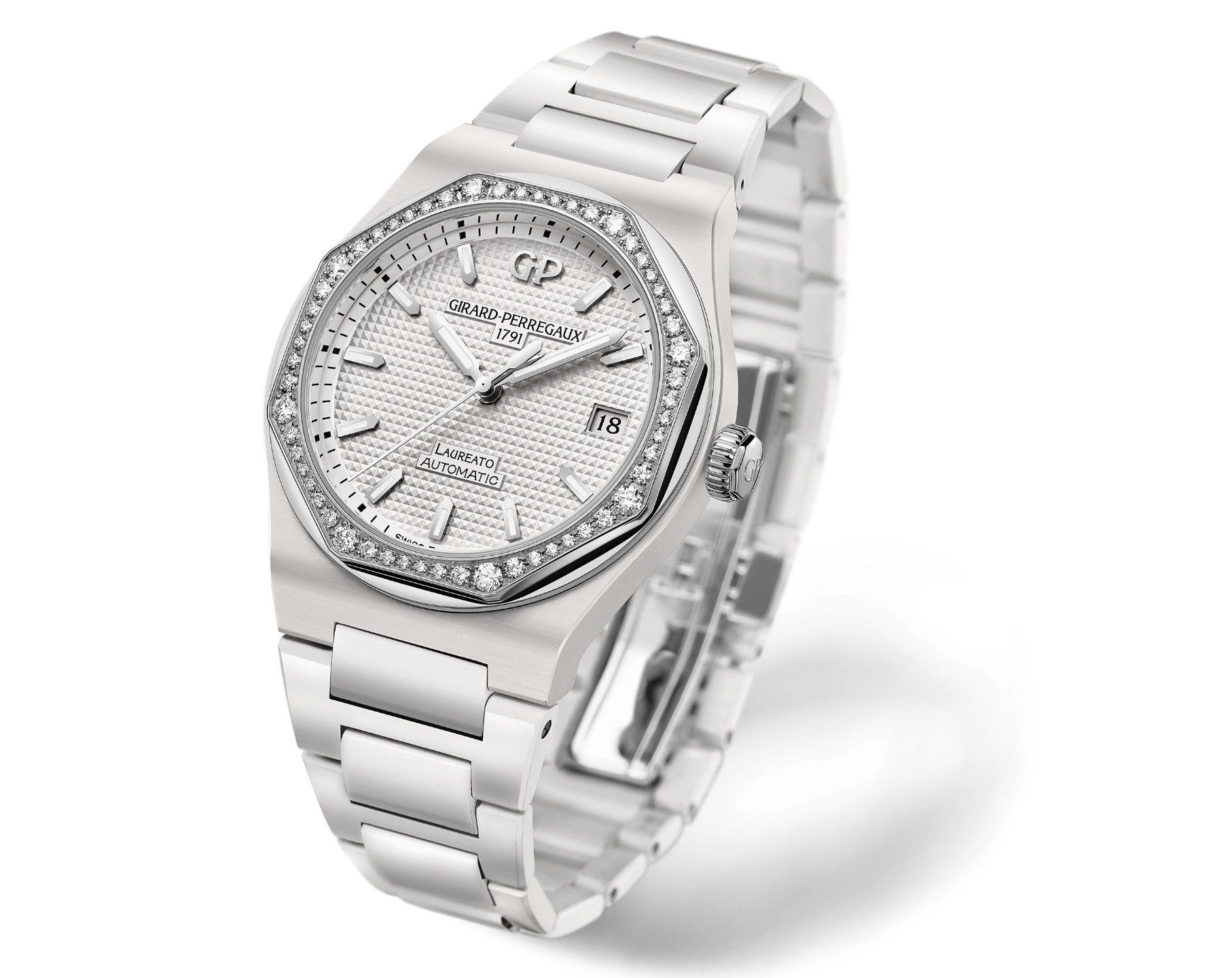 Girard-Perregaux Laureato Classic Laureato White Dial 38 mm Automatic Watch For Women - 5