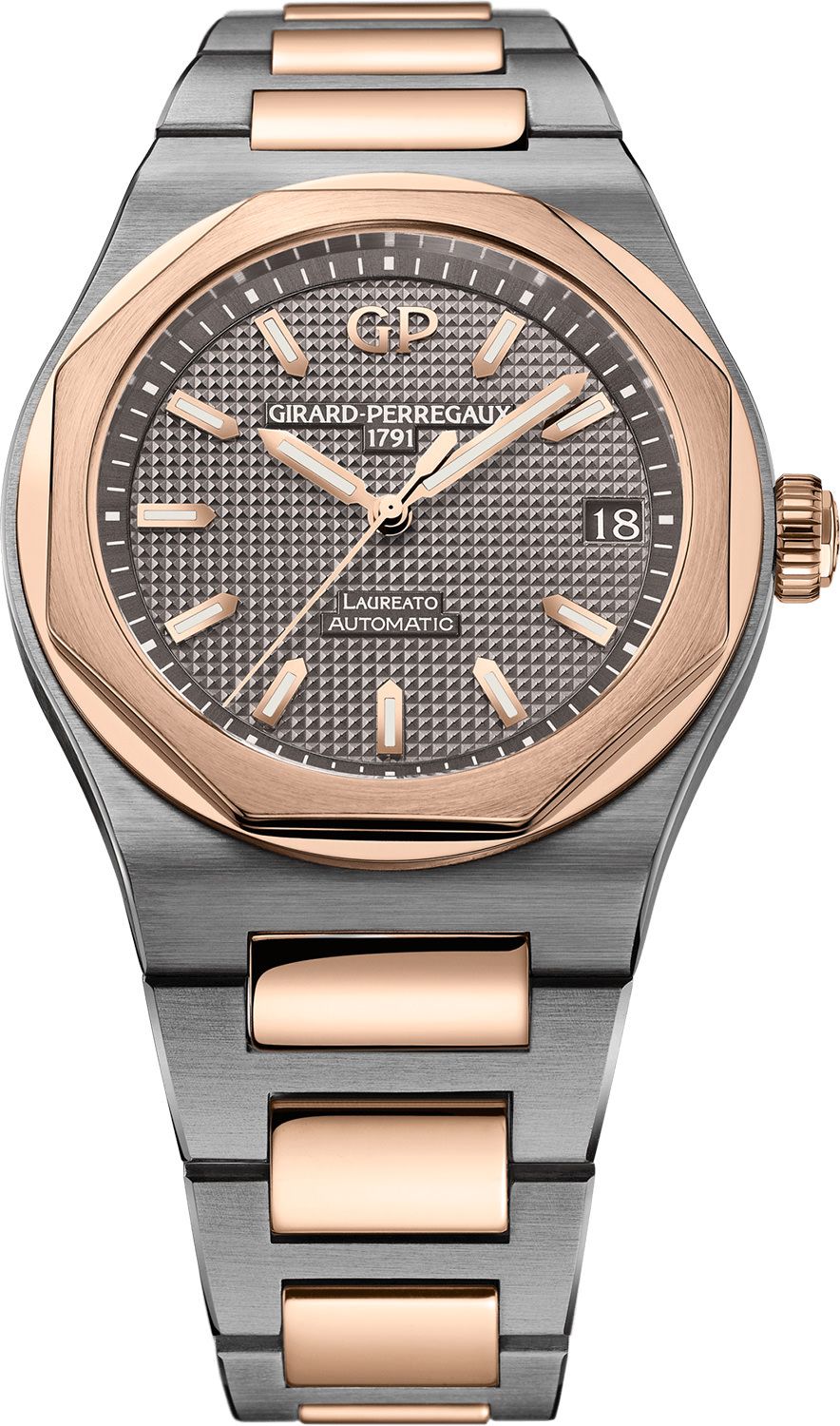 Girard-Perregaux Laureato Classic Laureato Grey Dial 42 mm Automatic Watch For Men - 1