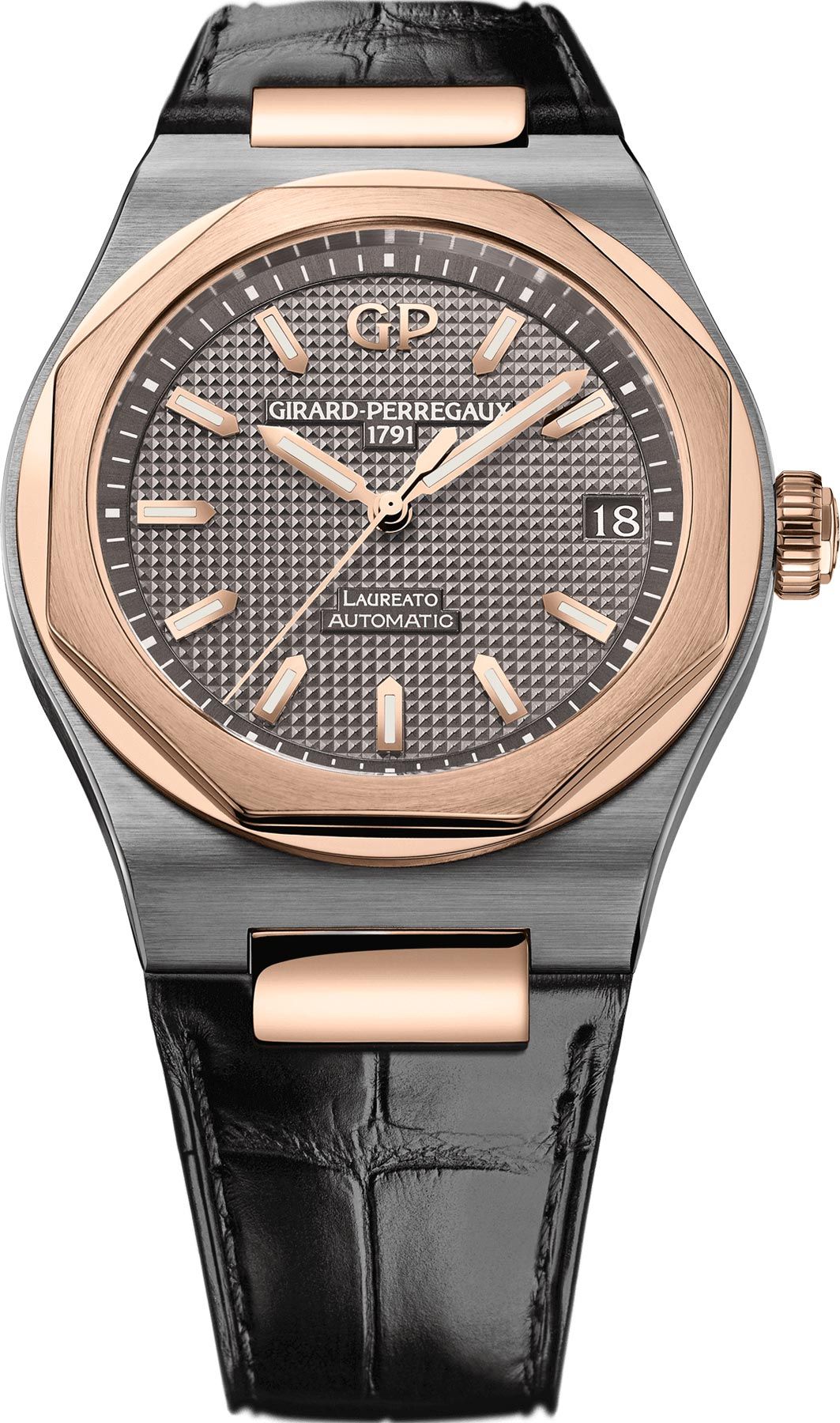 Girard-Perregaux Laureato Classic Laureato Grey Dial 42 mm Automatic Watch For Men - 1