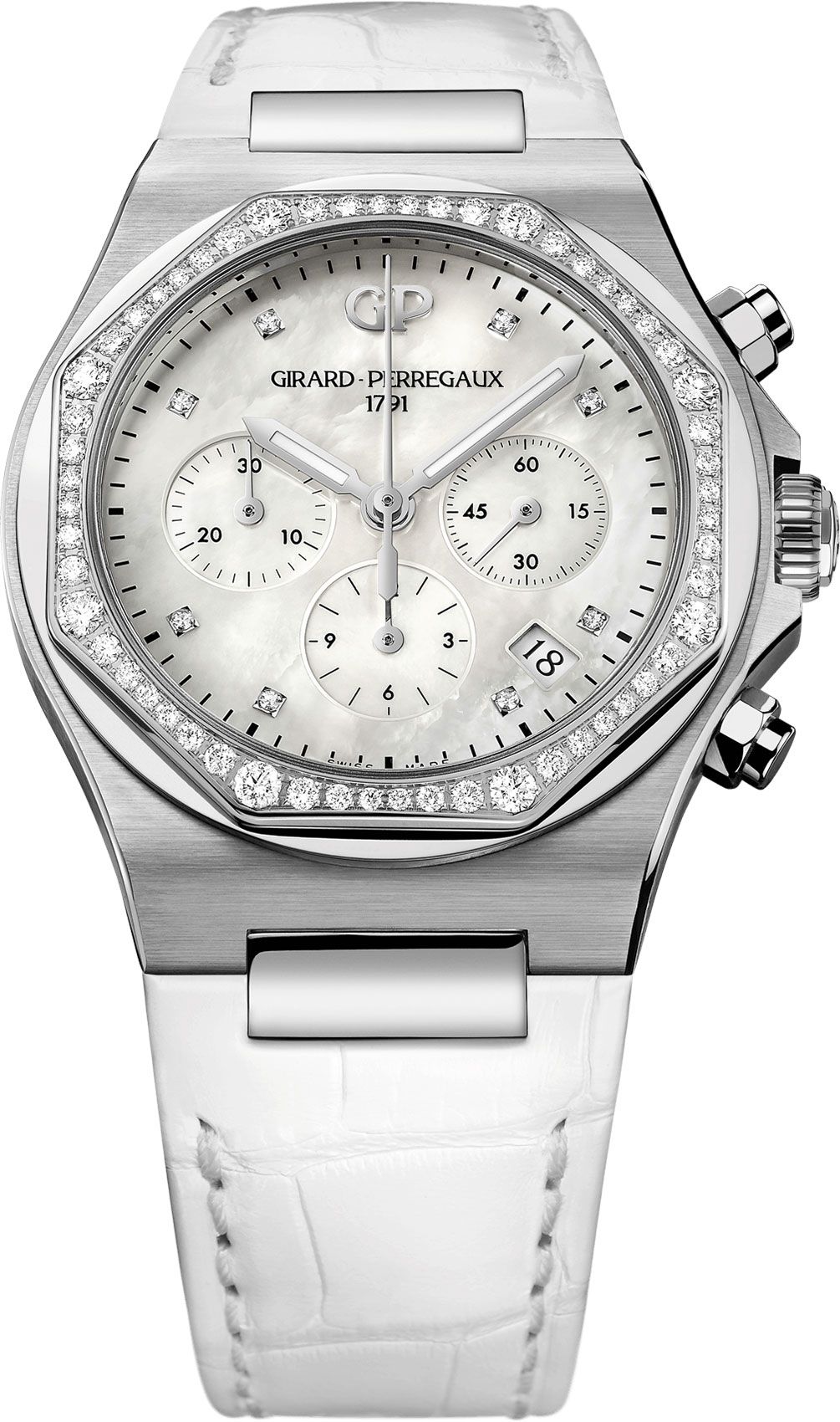 Girard-Perregaux Laureato Classic Laureato MOP Dial 38 mm Automatic Watch For Women - 1