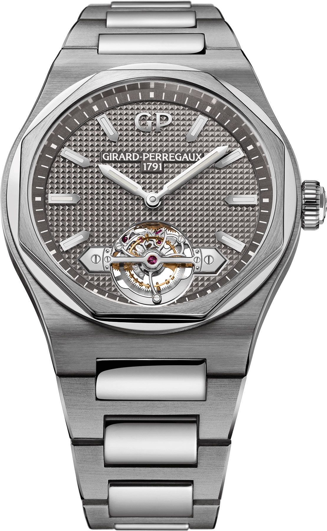 Girard-Perregaux Laureato Laureato Tourbillon Grey Dial 45 mm Automatic Watch For Men - 1