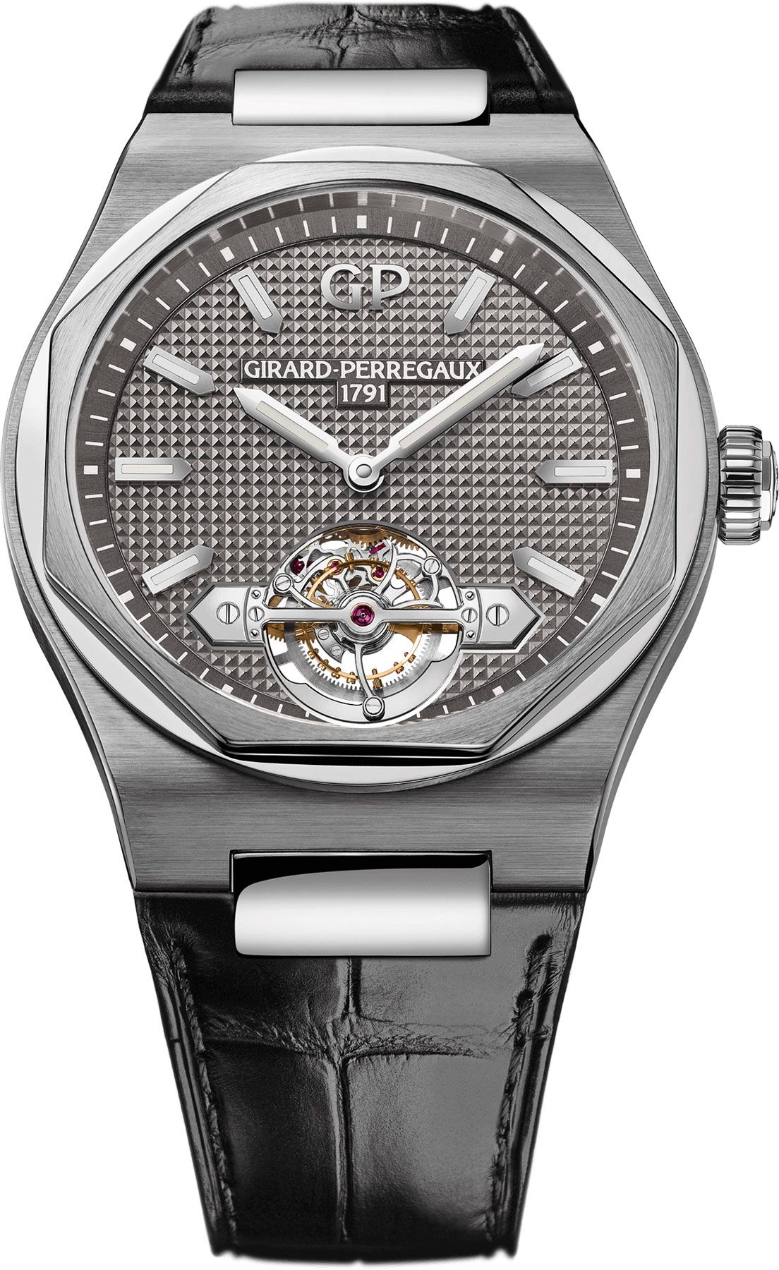 Girard-Perregaux Laureato Laureato Tourbillon Grey Dial 45 mm Automatic Watch For Men - 1