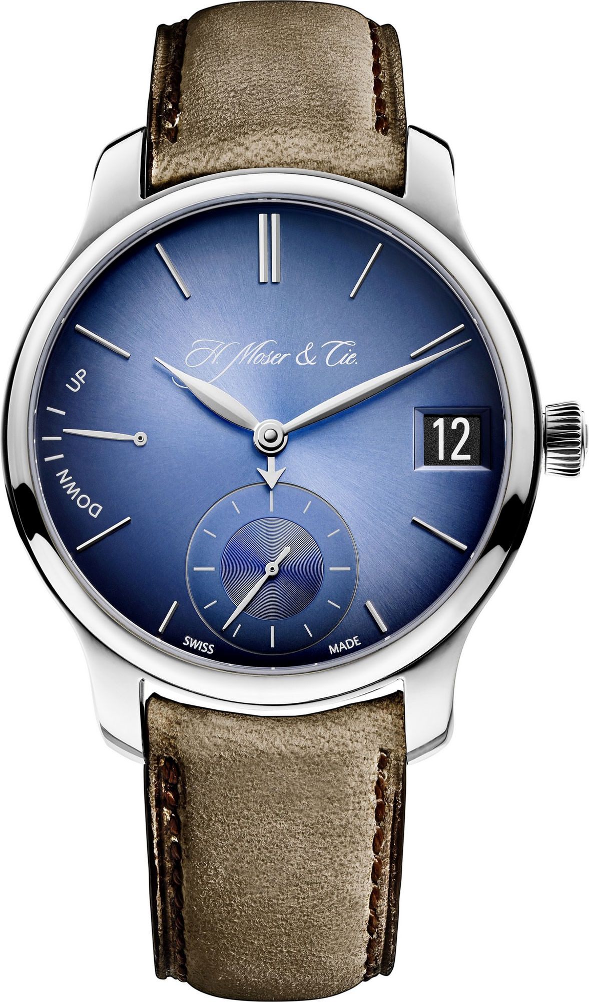 H. Moser & Cie. Endeavour Perpetual Calendar Blue Dial 40.8 mm Manual Winding Watch For Men - 1