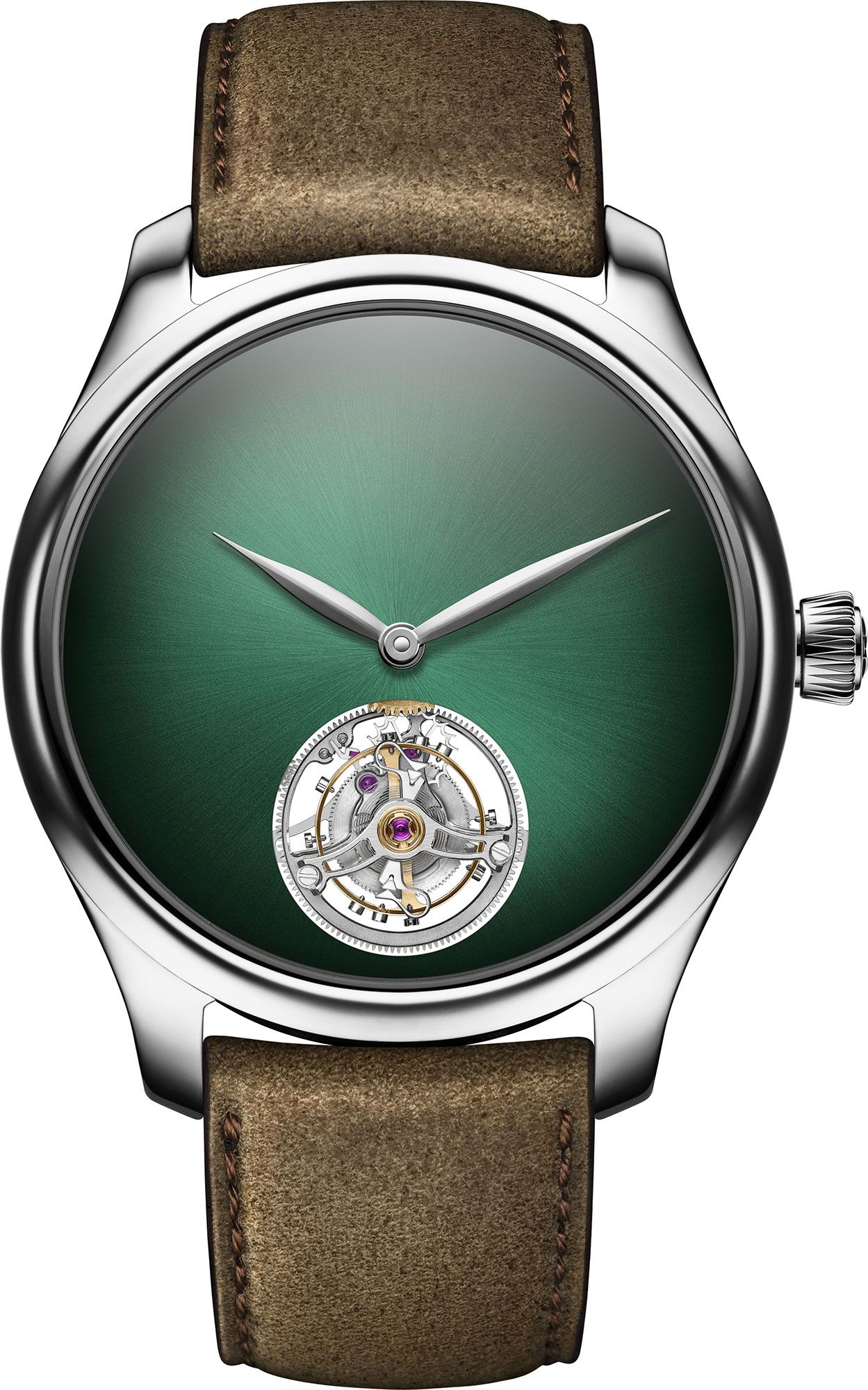 H. Moser & Cie. Endeavour Tourbillon Green Dial 42 mm Automatic Watch For Men - 1