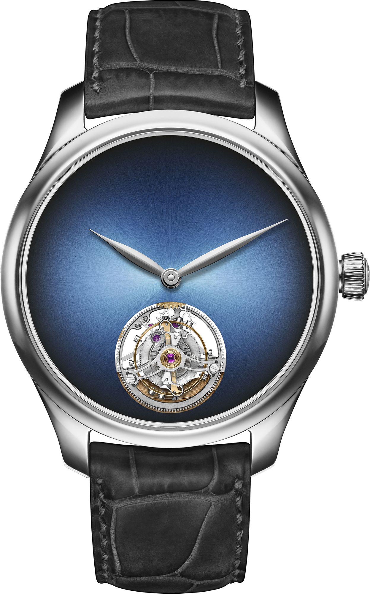 H. Moser & Cie. Endeavour Tourbillon Blue Dial 40 mm Automatic Watch For Men - 1